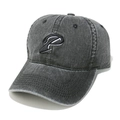 Detalle de gorra de béisbol de algodón lavado vintage con bordado de la letra P - M (56-58cm) / Negro