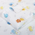 Soft 6-layer cotton gauze baby blanket featuring space animals and rocket prints - 4-Layer 70*90cm / Space Story