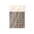 French gradient nail art stickers in red brown finish with thin flexible texture - French Gradient - Red Brown (to4445)