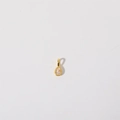 Minimalist gold teardrop pendant necklace featuring a clear cubic zirconia stone - Teardrop Zirconia Pendant