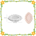 European vintage oval relief jewelry tray silicone mold for DIY resin storage plates - Silicone Mold / Small European Embossed Tray