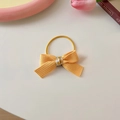 8# Yellow Bow Hair Tie