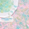 Blue-yellow gradient pearl texture bowknot DIY accessories for crafts and jewelry - Bow / Gradient Blue Yellow