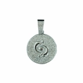 Silver Gemini zodiac pendant necklace with sparkling stones on 5mm twist chain - Gemini (Pendant Only) / Silver