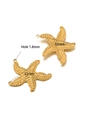 32mm gold plated stainless steel starfish pendants with 1.8mm hole for jewelry making - 32*32mm Polka Dot Starfish / Gold
