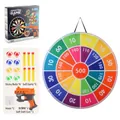 3-in-1 Space sticky ball dart board set with soft bullet gun and 6 colorful balls - Space Station Style D (YNQ219) / Standard