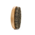 Men's oval wooden beard brush with natural boar bristles for facial hair grooming - Oval Beard Brush
