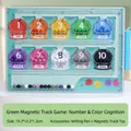 Magnetic dinosaur color sorting maze board for children education learning size 19x13cm - ABS Magnetic Maze Green
