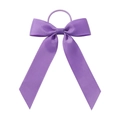 Chouchou nœud papillon lilas pour filles fabriqué en ruban gros-grain de qualité - Violet