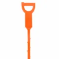 Herramienta limpiadora de tuberías de plástico, gancho limpiador en U para cabello de baño. - Naranja