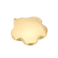 Ciondolo a forma di fiore in acciaio inossidabile dorato lucido per gioielli moda - Colore Oro (KLJ663-Z)