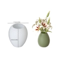 Ananas-Textur Silikonform und grüne Harzvase-Variante für DIY-Pflanzgefäße - Schuppen Vase