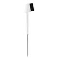 Dual-sided eyebrow brush with white handle and metal pointed tip for makeup styling - Steel Pin Brow Brush White