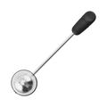 304 stainless steel tea strainer with rotating black handle for loose leaf tea - Black
