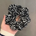 Coletero de tela con estampado de leopardo en blanco y negro sujeto a mano - 4# Estampado de Leopardo Negro