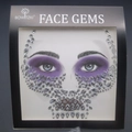 Sparkling silver crystal face gems with mixed cuts for Halloween and festival makeup - ws016 Shiny Silver