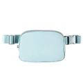 Waterproof nylon crossbody waist bag in light mint blue color for outdoor sports - 20.5*14*5cm / Ice Blue
