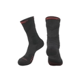 Chaussettes de basket professionnelles noires à rayures rouges avec soutien plantaire - 39-44 / Rouge-Noir