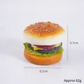 Modèle de burger géant en PU de 8,5 cm avec pain au sésame, laitue et fromage - Burger au Concombre - Sans Aimant