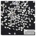Rhombus 2x3.5mm AB white aurora nail rhinestones with shimmering crystal finish - White Rhombus (H195-25#)