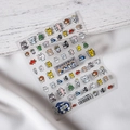5D cute cartoon animal nail art stickers with koala and tiger motifs, style TS-014 - TS-014 Little Pets