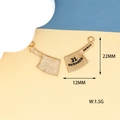 Mini cleaver alloy charm for Halloween with 31 October engraving and golden plating - 13 Axe Knife