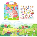 Reusable Easter jelly sticker book set with colorful egg and bunny patterns for kids - Easter