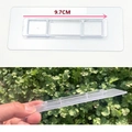 Transparent self-adhesive 9.7cm wall hook strip with strong multi-functional mounting base - 6x14cm Long Strip Buckle (9.8)