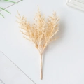 Artificial cedar sprigs in beige for DIY floral arrangements and home decor - Light Champagne