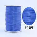 Blue waxed cord spool for DIY jewelry weaving and crafts with number 109 label - 109 Royal Blue / 1.0mm 160m