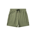 Army green mesh athletic shorts for men featuring drawstring waist and breathable fabric - S / Army Green