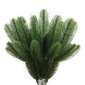 Artificial pine needles bunch for Christmas wreaths and holiday home decor ornaments - Green (Trident Pine)