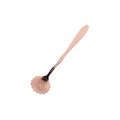 Rose gold sunflower spoon with twisted handle and polished stainless steel finish - Rose Gold / Sunflower