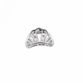 Polished silver shell-shaped metal hair claw clip for elegant women styling - Scallop Silver
