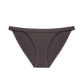 Low-rise ice silk seamless panties in taupe color with breathable cotton crotch - Brown