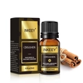 Inkeey 10ml cinnamon essential oil in brown glass bottle with gold black packaging - Cinnamon