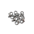 Zinklegierung 12mm Karabinerverschlüsse in Gunmetal-Schwarz für DIY Halsketten Schmuck - 12mm / Gunmetal