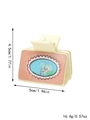 90219-Cream Pink Glitter Blue Oval