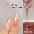 Vernis à ongles végétal F060 Peach Fairy avec effets de scintillement et dégradé - F060 Elfe Pêche