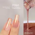 Plant-based gel nail polish in Peach Fairy F060 with shimmer and gradient effects - F060 Peach Elf