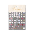 Cartoon bear and heart embossed nail art stickers to1465 with colorful sweet patterns - Heart Bear - Embossed