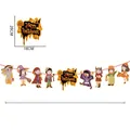 Guirlande d'Halloween avec personnages de dessins animés et détails des mesures - WQWS-LQ09-Bannière de Personnages de Dessin Animé