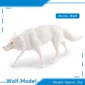Realistic white Arctic wolf model figure with detailed fur texture weighing 26g - Arctic Wolf Walking (BL-1162)