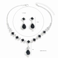 Necklace and Earring Set Black