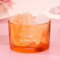 Aroma crystal stone oil diffuser with white and pink stones in an orange glass jar - Without Essential Oil / Orange Crystal Stone Cup Set