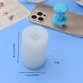 Silikonform für David-Skulptur-Kerzen DIY Basteln Höhe 8,1 cm und Durchmesser 5,2 cm - David Büste Stil (1)