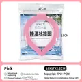 Pink PCM cooling neck ring in TPU material for summer outdoor heat relief 18x17x2.2cm - 18°C Natural Crystallization / Pink