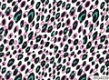 Nail sticker WG4039 with aurora leopard print in purple and cyan on white background - WG4039