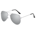 Silver Frame White Mirror Lens