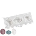 Silikonform für DIY-Harzmagnete mit 3 Zeichentrickfiguren-Reliefs für kreative Anhänger - Stil 1 Porträt / Weiß